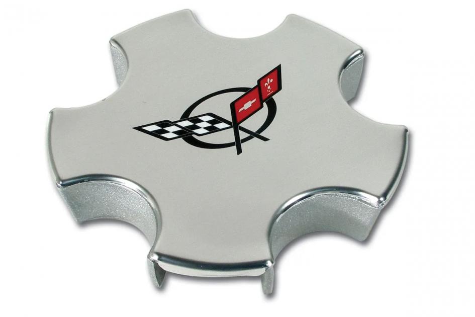 その他 co+fe Corvette Wheel Center Cap, Polished, Factory, 2000-2004 | Corvette