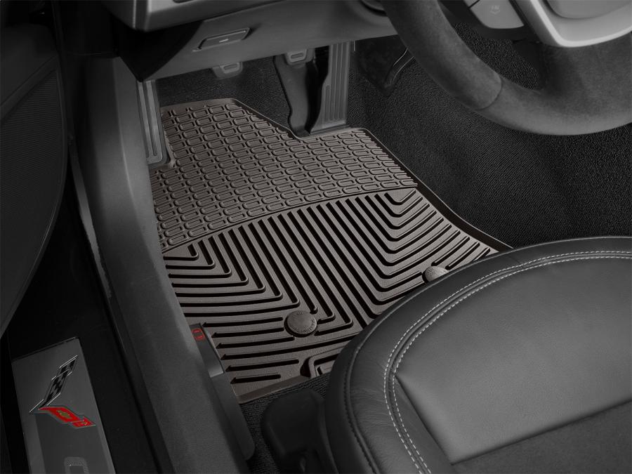 WeatherTech W352CO Cocoa All Weather Floor Mats Corvette Depot