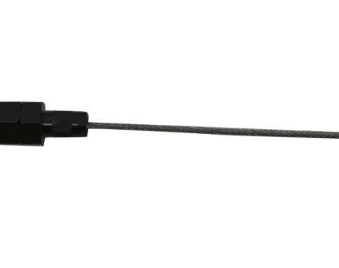 CFR Performance Stainless Braided 1957-79 Chevy SB Billet Handle Flexible Dipstick - Black CFR-2002-PBK