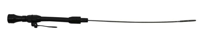 CFR Performance Stainless Braided 1957-79 Chevy SB Billet Handle Flexible Dipstick - Black CFR-2002-PBK