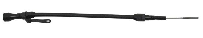 CFR Performance Stainless Steel Braided 1956-90 Chevy BB Billet Handle Flexible Dipstick - Black CFR-2000-PBK
