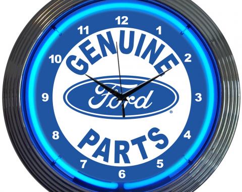 Neonetics Neon Clocks, Ford Genuine Parts Neon Clock