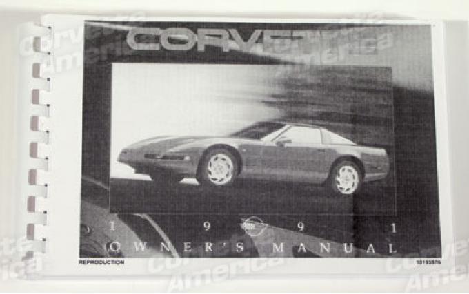 Corvette Owners Manual, 1991