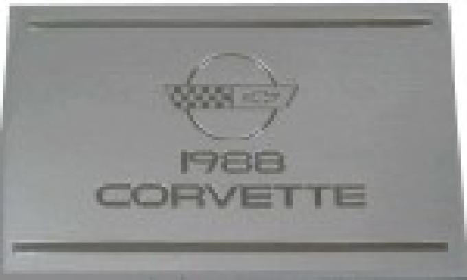 Corvette Owners Manual, 1988
