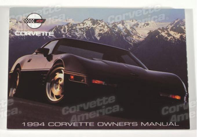 Corvette Owners Manual, 1994