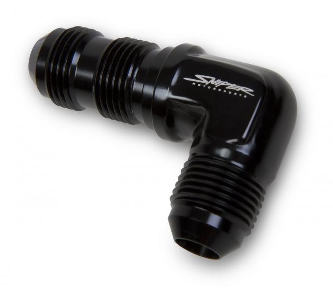 Holly Sniper EFI -6 90&deg; Bulkhead Fitting Black 23506063