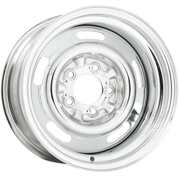 Wheel Vintiques 15x8 Corvette Style Rallye Chrome 5x4.75" bolt 4" backspace 32-583404