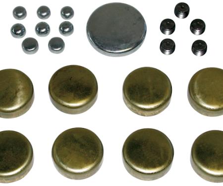 Proform Brass Freeze Plug Kit, For Ford 352/390/428 Engines, All Sizes Needed Included 66554