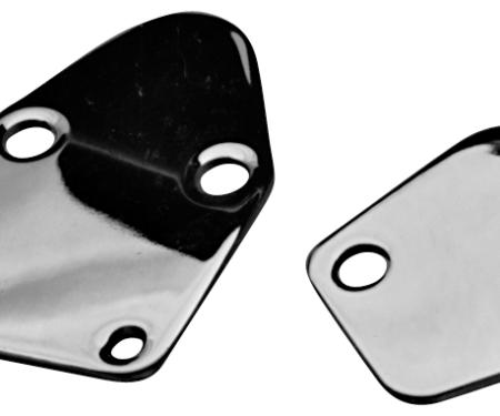 Proform Fuel Pump Block-Off Plate, Chrome with No Logo, Fits SB Chevy V8 Engines 66106