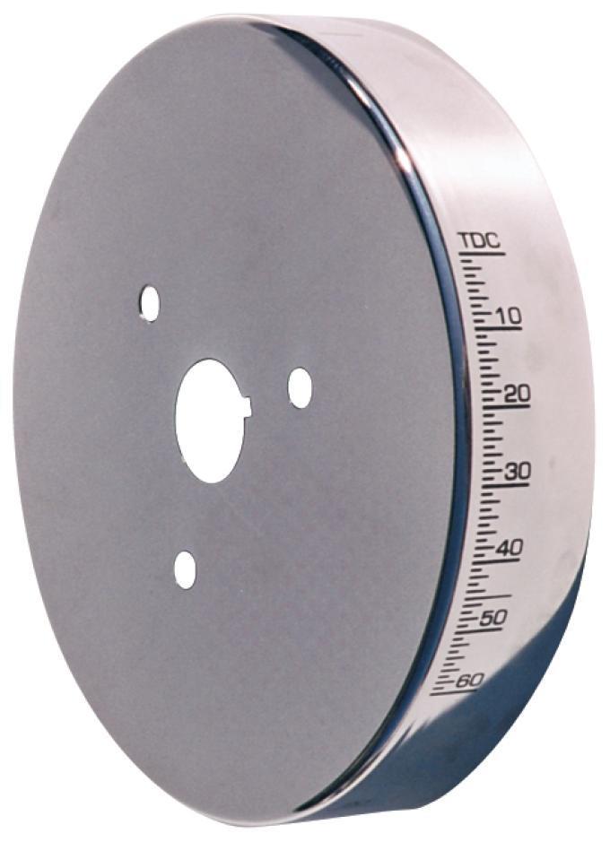 Proform Engine Harmonic Balancer Cover, For SB Chevy using 8 Inch Damper, Chrome 66518CC