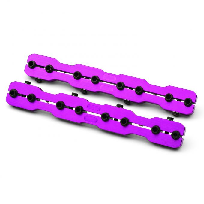 Proform Engine Rocker Arm Stud Girdles, Aluminum, For SB Chevy, 3/8 Stud, Sold as Pairs 66950