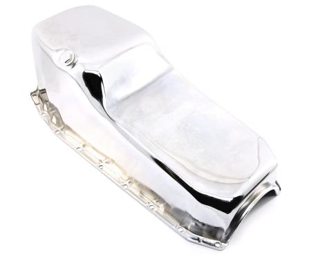 CFR Performance Steel Oil Pan for 1980-85 Chevy SB 267-283-305-327-350 - Chrome HZ-9092-C