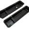 CFR Performance Steel Short Baffled Valve Covers Fits 1958-1986 Chevy SB 283-400 1-Hole / 2-Hole Screw-in - Black HZ-9516-PBK