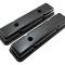 CFR Performance Steel Short Valve Covers Fits 1958-1986 Small Block Chevy SBC 283-400 - Black HZ-9517-PBK