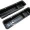 CFR Performance Steel Tall Valve Covers Baffled Fits 1958-1986 Small Block Chevy SBC 283-400 1-Hole / 2-Hole Screw-in - Black HZ-9515-PBK