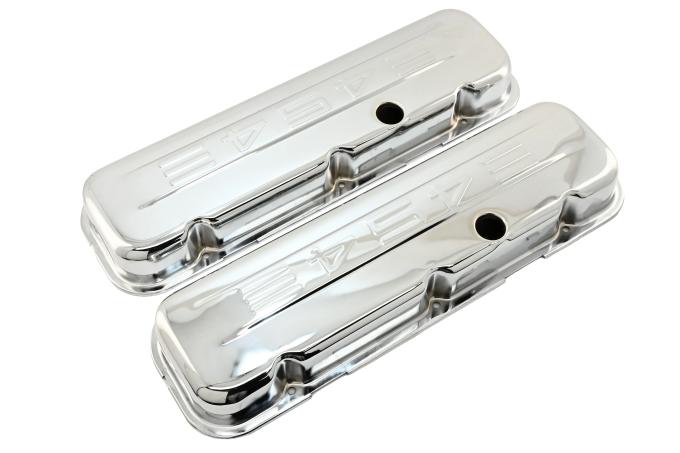 CFR Performance Steel Short Valve Covers Fits 1965-1995 Chevy BB 396-427-454-502 - 454 Logo HZ-9844