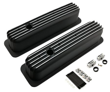 CFR Performance Aluminum Valve Covers with Bolt Kit Fits 1987-1997 Small Block Chevy SBC 5.0L/5.7L - Tall - Finned HZ-8033-3