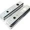 CFR Performance Steel Valve Cover Caps Fits 1987-2000 Chevy/GMC 5.0L & 5.7L Center Bolt Valve Covers - Chrome HZ-9460-C