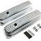 CFR Performance Aluminum Valve Covers with Bolt Kit Fits 1987-1997 Small Block Chevy SBC 5.0L/5.7L - Tall - Finned HZ-8033-3