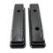 CFR Performance Steel Short Baffled Valve Covers Fits 1958-1986 Chevy SB 283-400 1-Hole / 2-Hole Screw-in - Black HZ-9516-PBK