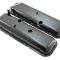 CFR Performance Steel OEM-Style Short Valve Covers Fits 1965-1972 Chevy BB 396-427-454 - Recessed Corner - 1-2 Holes HZ-9504