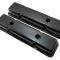 CFR Performance Steel Short Valve Covers Fits 1958-1986 Small Block Chevy SBC 283-400 - Black HZ-9517-PBK
