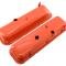 CFR Performance Steel OEM-Style Tall Valve Covers Fits 1965-1972 Chevy BB 396-427-454 - Recessed Corner - 1-2 Holes HZ-9504-T
