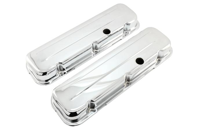 CFR Performance Steel Short Valve Covers - Fits 1965-95 Chevy BB 396-427-454-502 - 1 Hole HZ-9236