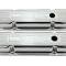 CFR Performance Steel Valve Covers for 1958-1986 Chevy Small Block 283-305-327-350 - Short Style - Stamped 350 Logo with Ball Mill HZ-9842