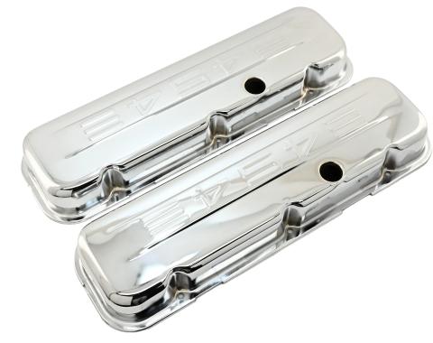 CFR Performance Steel Short Valve Covers Fits 1965-1995 Chevy BB 396-427-454-502 - 454 Logo HZ-9844