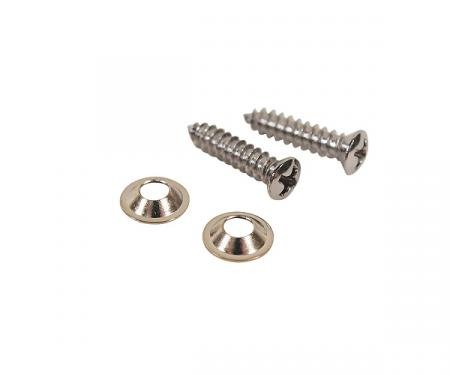 Redline Restomotive® 1968-1976 Chevrolet Corvette Shift Console Side Trim Screws, 4 Piece