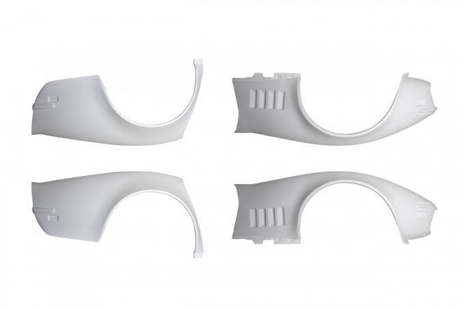 Detroit Speed Corvette Fiberglass Fender Flare Kit For 68-69 Corvette 4 Inch Flare 010113