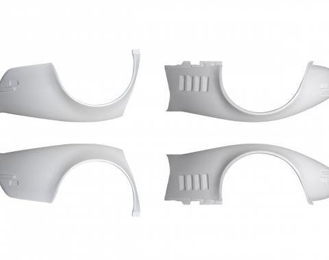 Detroit Speed Corvette Fiberglass Fender Flare Kit For 68-69 Corvette 4 Inch Flare 010113