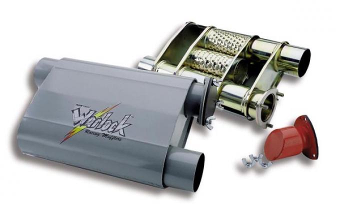 FlowTech Warlock "BYPASS" Series Racing Muffler 50552FLT
