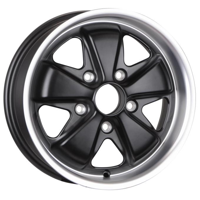 Maxilite 16x9 Porsche Fuchs Style Wheel Black / DC lip 5x130mm bp 314011