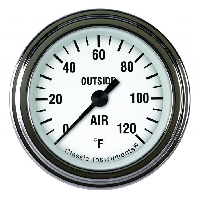 Classic Instruments White Hot 2 1/8" Outside Air Temp. Gauge WH199SLF