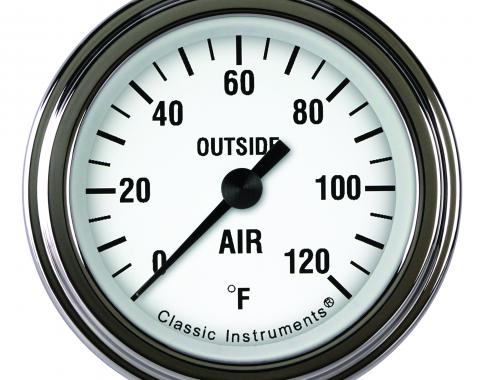 Classic Instruments White Hot 2 1/8" Outside Air Temp. Gauge WH199SLF