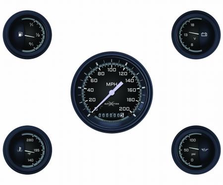 Classic Instruments Auto Cross Gray 6 Gauge Set AX00GBLF