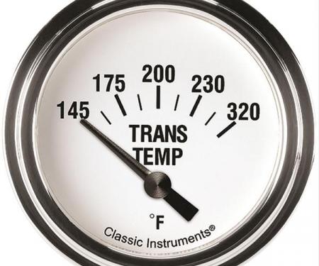 Classic Instruments White Hot 2 5/8" Transmission Temperature Gauge WH227SLF