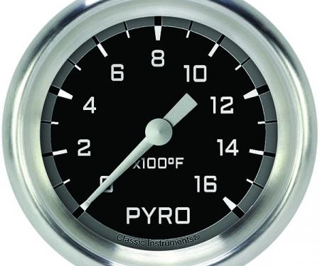 Classic Instruments Autocross Gray 2 5/8" Exhaust Gas Temp. Gauge AX398GAPF