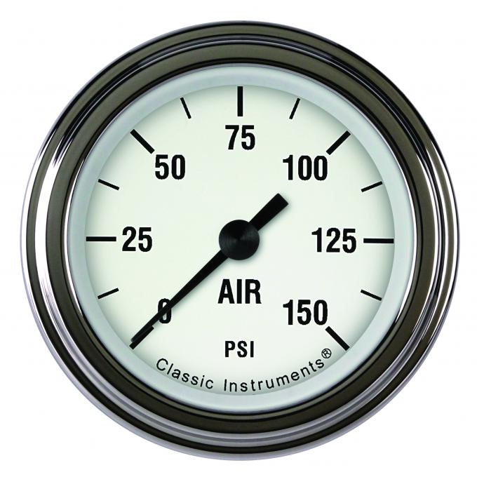 Classic Instruments White Hot 2 1/8" Air Pressure Gauge WH118SLF