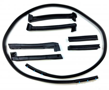 Fairchild Industries 1986-1996 Chevrolet Corvette Convertible Top Weatherstrip Kit, Top, Front, Center, and Rear Side KG4172