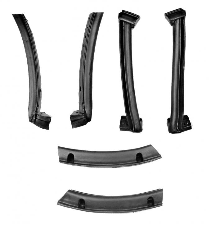 Fairchild Industries 1986-1996 Chevrolet Corvette Convertible Top Weatherstrip Kit, Front, Rear, Upper, Left and Right KG4194