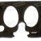 CA 1974-1976 Chevrolet Corvette Dash Pad Lower LH with Air Conditioner