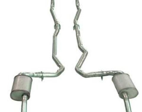 Corvette Exhaust System, Dual 350 Automatic 2 Inch, 1975-1979