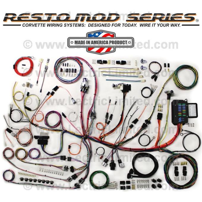 Lectric Limited 1953-1962 Chevrolet Corvette Restomod Series Wiring Harness System VCU5362