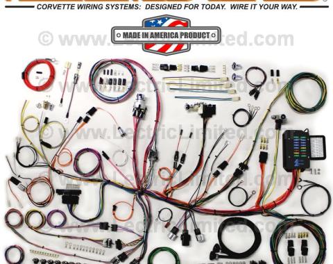 Lectric Limited 1953-1962 Chevrolet Corvette Restomod Series Wiring Harness System VCU5362