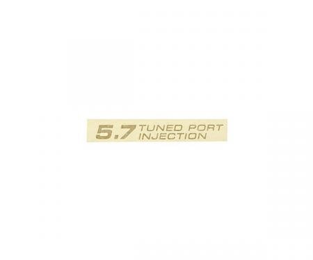 Corvette Tuned Port Injection Decal, Gold, 1984-1996
