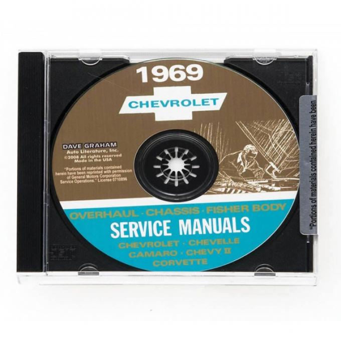 Corvette Service Manual On CD, 1969