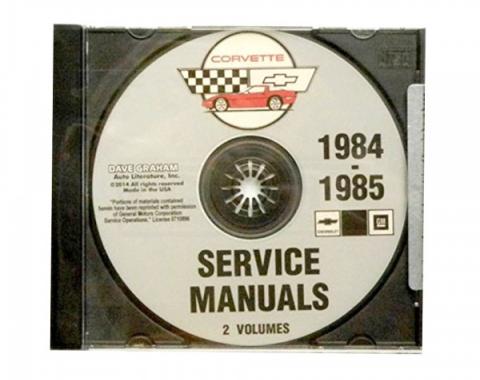 Corvette Factory Service Manual, PDF CD-ROM, 1984-1985